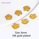 8mm Flower Bead Caps Hollow DIY Bracelet Crafts