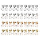 10Pcs Heart Earring Lifters Backs Adjustable Ear Lobe Support