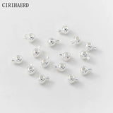 Button Clasps Cord Stopper End Beads Fastener 14K/18K Plated Crimp Clasp
