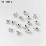 Button Clasps Cord Stopper End Beads Fastener 14K/18K Plated Crimp Clasp