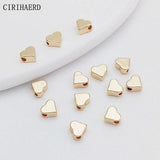 Heart Beads 14K/18K Plated Spacer DIY Jewelry Making