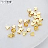 Heart Beads 14K/18K Plated Spacer DIY Jewelry Making