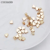 Heart Beads 14K/18K Plated Spacer DIY Jewelry Making