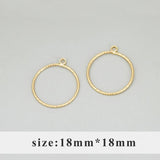 18k Rhodium Plated Copper Circle Heart Charm for Jewelry Making