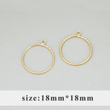 18k Rhodium Plated Copper Circle Heart Charm for Jewelry Making