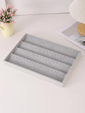 Velvet Jewelry Display Tray Portable Organizer Storage Box