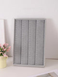 Velvet Jewelry Display Tray Portable Organizer Storage Box