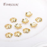 18K Plated 11mm Flower Caps For Beads DIY Jewelry Making Accessories