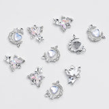 Metal Mosaic Butterfly Pendant Earrings Bracelet DIY Jewelry Accessories