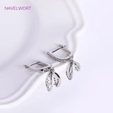 Zircon Inlaid U Earring Clasp Findings, Brass Metal Hook Clamp