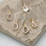18k Rhodium Plated Copper Zircons Charms DIY Pendants