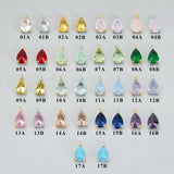 18k Rhodium Plated Copper Zircons Charms DIY Pendants