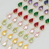 18k Rhodium Plated Copper Zircons Charms DIY Pendants