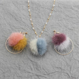 6pcs Handmade Mink Fur Fluffy Ball Jewelry Accessories