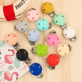 5Pcs Silicone Round Clip for Pacifier Chains DIY Accessories
