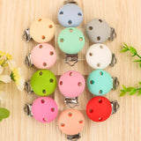 5Pcs Silicone Round Clip for Pacifier Chains DIY Accessories