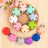 5Pcs Silicone Round Clip for Pacifier Chains DIY Accessories