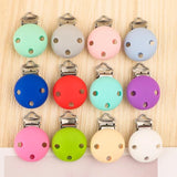 5Pcs Silicone Round Clip for Pacifier Chains DIY Accessories