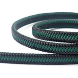 1m 12*6mm Fiber PU Braided Leather String Cord For DIY Bracelet