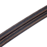 1m 12*6mm Fiber PU Braided Leather String Cord For DIY Bracelet