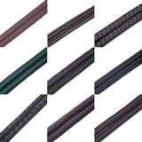 1m 12*6mm Fiber PU Braided Leather String Cord For DIY Bracelet