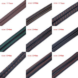1m 12*6mm Fiber PU Braided Leather String Cord For DIY Bracelet