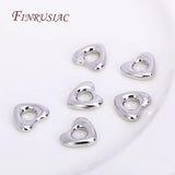 Hollow Heart Pendant Charms 18K Plated Brass Findings