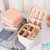 PVC Double Storage Box for Rings and Earrings