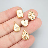 316L Stainless Steel DIY Jewelry Pendants Charms, 4pcs/lot