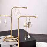 Metal Earrings Display Holder Jewelry Showcase