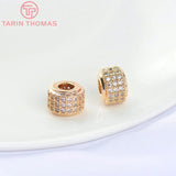 10x6.5MM 24K Brass Spacer Beads for Jewelry Making