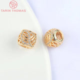 10x6.5MM 24K Brass Spacer Beads for Jewelry Making