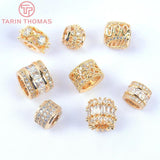 10x6.5MM 24K Brass Spacer Beads for Jewelry Making