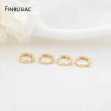 14k Plated Round Earrings Hooks Hoop Earring Clasps Accessories