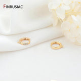 14k Plated Round Earrings Hooks Hoop Earring Clasps Accessories
