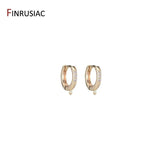 14k Plated Round Earrings Hooks Hoop Earring Clasps Accessories