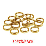 Stainless Steel Double Jump Rings Key Split Rings for DIY Jewelry Making