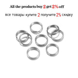 Stainless Steel Double Jump Rings Key Split Rings for DIY Jewelry Making