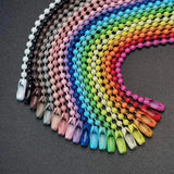 50pcs Mixed Round Ball Bead Chains Dog Tag Connectors Key Chain Bulk