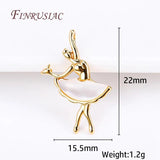Ballet Girl Pendant Necklace Jewelry Supplies