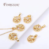 18K Butterfly Pendant DIY Necklace Making Accessory