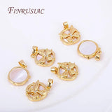 18K Butterfly Pendant DIY Necklace Making Accessory