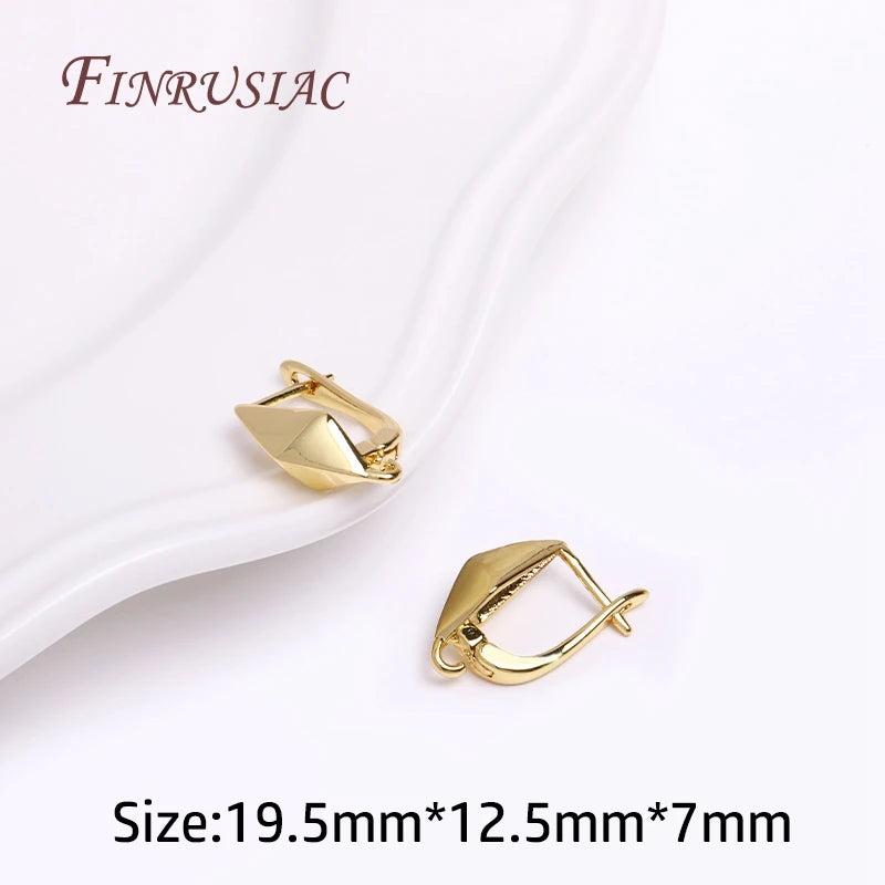 18K Plated Antiallergic Ear Wire Clasp Earring Hooks