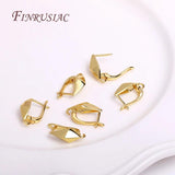 18K Plated Antiallergic Ear Wire Clasp Earring Hooks