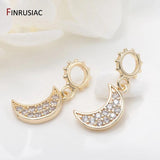 14k Plated Heart Moon Stars Charms DIY Bracelets Jewelry Making