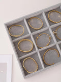 Velvet Jewelry Display Stackable Holder Organizer Box