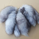 Foxes Tail Tassels Keychain Hanging Ornaments Unique Charm Keyring Decoration