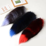Foxes Tail Tassels Keychain Hanging Ornaments Unique Charm Keyring Decoration