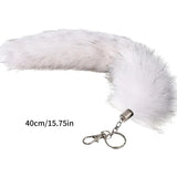 Foxes Tail Tassels Keychain Hanging Ornaments Unique Charm Keyring Decoration
