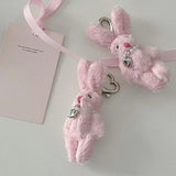 Plush Animal Pendant Keychain Backpack Charm Stuff Toy